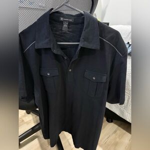 INC Men's Black Polo Shirt
